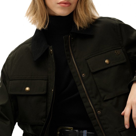 D3 OVIN WAX JACKET ΜΠΟΥΦΑΝ ΓΥΝΑΙΚΕΙΟ D3 OVIN WAX JACKET ΜΠΟΥΦΑΝ ΓΥΝΑΙΚΕΙΟ