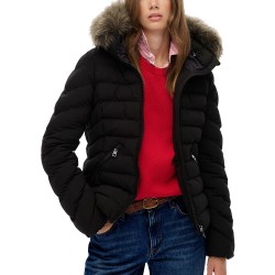 D2 OVIN FUJI FAUX FUR HOOD PADDED JKT ΜΠΟΥΦΑΝ ΓΥΝΑ