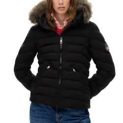 D2 OVIN FUJI FAUX FUR HOOD PADDED JKT ΜΠΟΥΦΑΝ ΓΥΝΑ