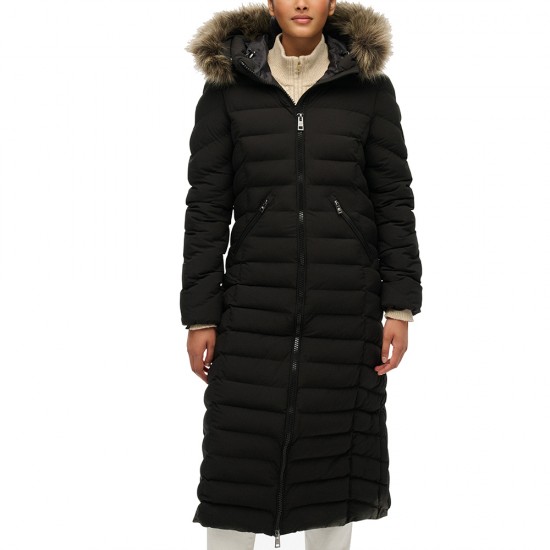 D2 OVIN FUJI FAUX FUR HOODED LONGLINE ΜΠΟΥΦΑΝ ΓΥΝΑ