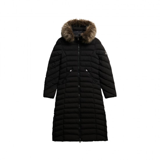 D2 OVIN FUJI FAUX FUR HOODED LONGLINE ΜΠΟΥΦΑΝ ΓΥΝΑ