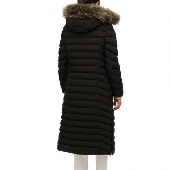 D2 OVIN FUJI FAUX FUR HOODED LONGLINE ΜΠΟΥΦΑΝ ΓΥΝΑ
