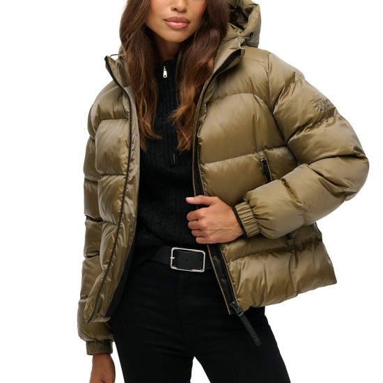 D1 SDSW HOODED LUXE SPORTS PUFFER ΜΠΟΥΦΑΝ ΓΥΝΑΙΚΕΙ D1 SDSW HOODED LUXE SPORTS PUFFER ΜΠΟΥΦΑΝ ΓΥΝΑΙΚΕΙ