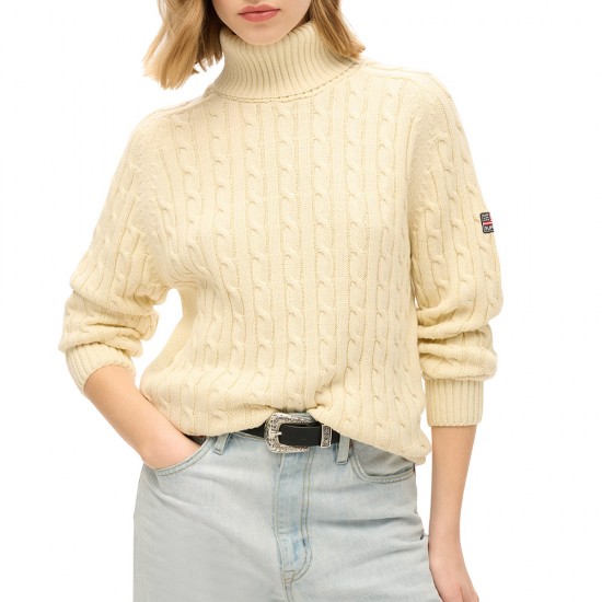 SLOUCHY CABLE ROLL NECK ΠΛΕΚΤΟ ΓΥΝΑΙΚΕΙΟ SLOUCHY CABLE ROLL NECK ΠΛΕΚΤΟ ΓΥΝΑΙΚΕΙΟ