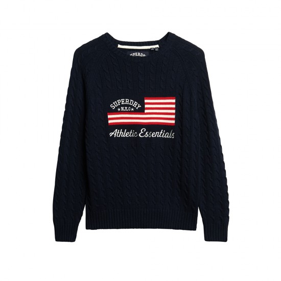 D2 OVIN SLOUCHY CABLE FLAG KNIT ΠΛΕΚΤΟ ΓΥΝΑΙΚΕΙΟ