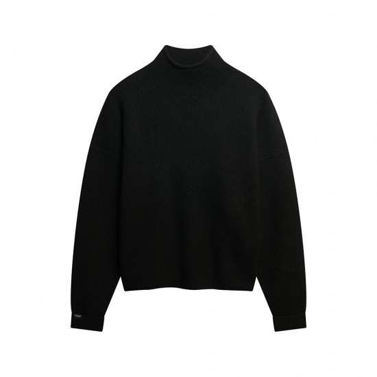 D2 STUD SLOUCHY MOCK NECK JUMPER ΠΛΕΚΤΟ ΓΥΝΑΙΚΕΙΟ