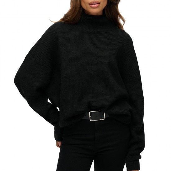 D2 STUD SLOUCHY MOCK NECK JUMPER ΠΛΕΚΤΟ ΓΥΝΑΙΚΕΙΟ