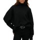 D2 STUD SLOUCHY MOCK NECK JUMPER ΠΛΕΚΤΟ ΓΥΝΑΙΚΕΙΟ