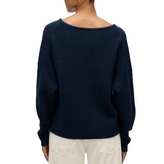 D1 STUD BRUSHED OS V NECK JUMPER ΠΛΕΚΤΟ ΓΥΝΑΙΚΕΙΟ