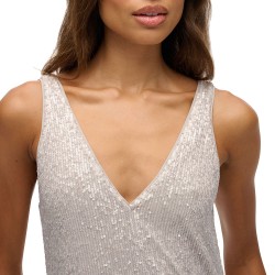 D3 STUD MAXI SEQUIN V NECK DRESS ΦΟΡΕΜΑ ΓΥΝΑΙΚΕΙΟ