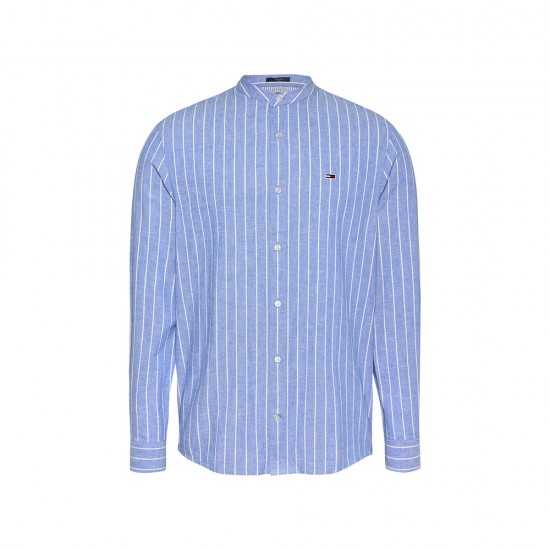 TOMMY JEANS LINEN MIX BND STP SHRT EXT ΑΝΔΡΙΚΟ
