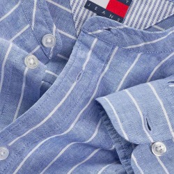 TOMMY JEANS LINEN MIX BND STP SHRT EXT ΑΝΔΡΙΚΟ