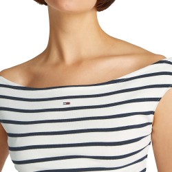 TOMMY JEANS BOAT NECK TOP SS EXT ΜΠΛΟΥΖΑ