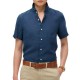 D3 STUD VACATION LINEN S/S SHIRT ΠΟΥΚΑΜΙΣΟ ΑΝΔΡΙΚΟ D3 STUD VACATION LINEN S/S SHIRT ΠΟΥΚΑΜΙΣΟ ΑΝΔΡΙΚΟ