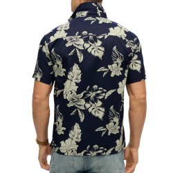 D2 OVIN HAWAIIAN PRINT SHIRT ΠΟΥΚΑΜΙΣΟ ΑΝΔΡΙΚΟ