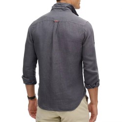 D2 STUD VACATION L/S LINEN SHIRT ΠΟΥΚΑΜΙΣΟ ΑΝΔΡΙΚΟ