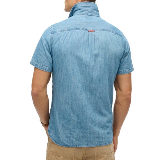 D1 STUD ESSENTIAL S/S DENIM SHIRT ΠΟΥΚΑΜΙΣΟ ΑΝΔΡΙΚ D1 STUD ESSENTIAL S/S DENIM SHIRT ΠΟΥΚΑΜΙΣΟ ΑΝΔΡΙΚ
