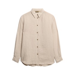 D2 STUD CASUAL LINEN BOYFRIEND SHIRT ΠΟΥΚΑΜΙΣΟ ΓΥΝ