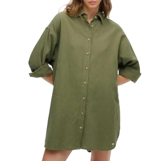 D2 STUD IBIZA LONGLINE BEACH SHIRT ΠΟΥΚΑΜΙΣΟ ΓΥΝΑΙ D2 STUD IBIZA LONGLINE BEACH SHIRT ΠΟΥΚΑΜΙΣΟ ΓΥΝΑΙ