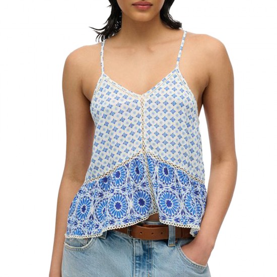 D2 OVIN VINTAGE LADDER TRIM CAMI ΜΠΛΟΥΖΑ ΓΥΝΑΙΚΕΙΟ D2 OVIN VINTAGE LADDER TRIM CAMI ΜΠΛΟΥΖΑ ΓΥΝΑΙΚΕΙΟ