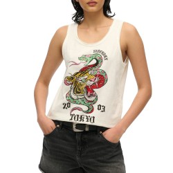 D2 OVIN NEO TRAD TATTOO SCOOPNECK TANK ΜΠΛΟΥΖΑ ΓΥΝ