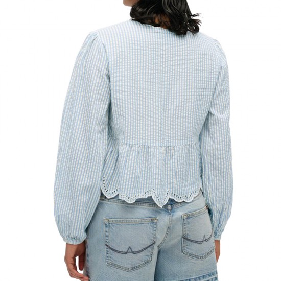 D2 OVIN BRODERIE LS BLOUSE ΜΠΛΟΥΖΑ ΓΥΝΑΙΚΕΙΟ
