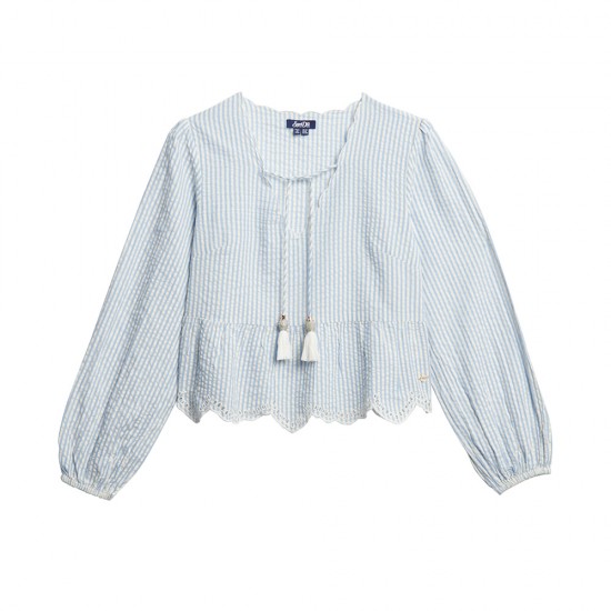 D2 OVIN BRODERIE LS BLOUSE ΜΠΛΟΥΖΑ ΓΥΝΑΙΚΕΙΟ