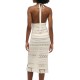 D3 STUD CROCHET TASSEL MIDI DRESS ΦΟΡΕΜΑ ΓΥΝΑΙΚΕΙΟ D3 STUD CROCHET TASSEL MIDI DRESS ΦΟΡΕΜΑ ΓΥΝΑΙΚΕΙΟ