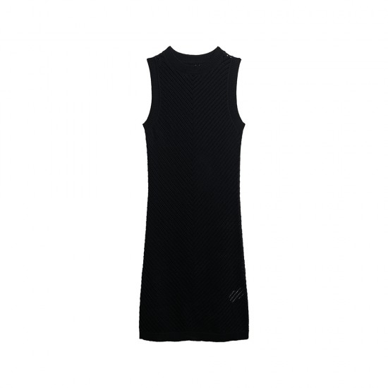 D3 STUD CHEVRON CROCHET MINI DRESS ΦΟΡΕΜΑ ΓΥΝΑΙΚΕΙ
