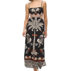 D2 STUD STATEMENT CUT-OUT MAXI DRESS ΦΟΡΕΜΑ ΓΥΝΑΙΚ