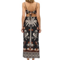 D2 STUD STATEMENT CUT-OUT MAXI DRESS ΦΟΡΕΜΑ ΓΥΝΑΙΚ