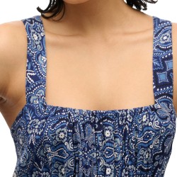 D3 OVIN PRINTED TIE BACK MAXI DRESS ΦΟΡΕΜΑ ΓΥΝΑΙΚΕ