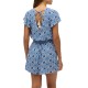 D2 OVIN SS PRINTED PLAYSUIT ΦΟΡΕΜΑ ΓΥΝΑΙΚΕΙΟ