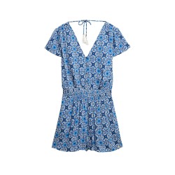 D2 OVIN SS PRINTED PLAYSUIT ΦΟΡΕΜΑ ΓΥΝΑΙΚΕΙΟ