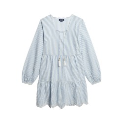 D2 OVIN BRODERIE TIERED MINI DRESS ΦΟΡΕΜΑ ΓΥΝΑΙΚΕΙ