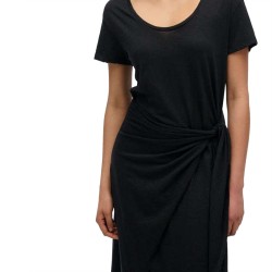 D1 STUD SLUB MIDI WRAP DRESS ΦΟΡΕΜΑ ΓΥΝΑΙΚΕΙΟ