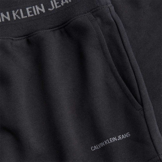 CALVIN KLEIN LOGO TRIM KNIT SHORT ΓΥΝΑΙΚΑ