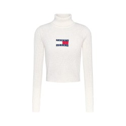 TOMMY JEANS MELANGE TRTLNCK FLAG SWEATER ΓΥΝΑΙΚΕΙΟ