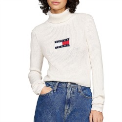 TOMMY JEANS MELANGE TRTLNCK FLAG SWEATER ΓΥΝΑΙΚΕΙΟ TOMMY JEANS MELANGE TRTLNCK FLAG SWEATER ΓΥΝΑΙΚΕΙΟ