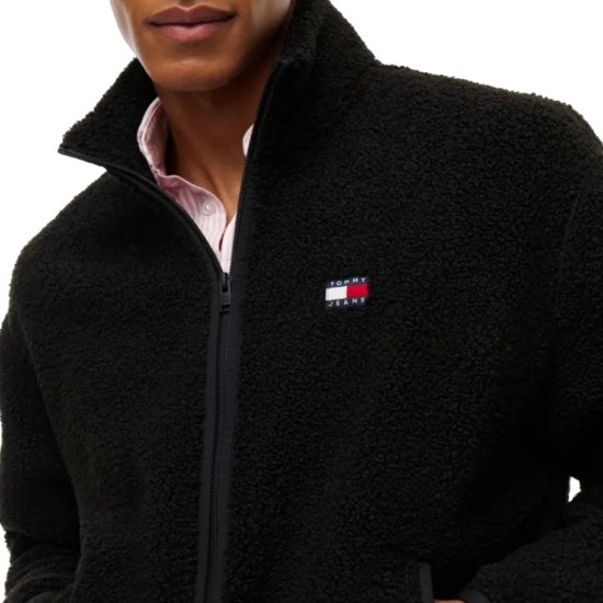 TOMMY JEANS TJM RLX BADGE ZIP-THRU TEDDY EXT ΑΝΔΡA TOMMY JEANS TJM RLX BADGE ZIP-THRU TEDDY EXT ΑΝΔΡA
