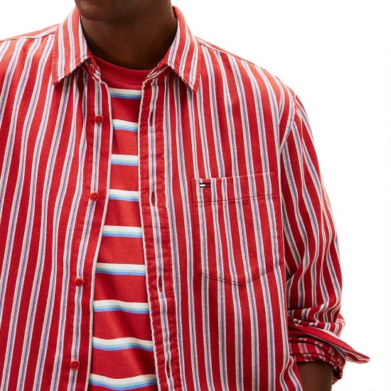 TOMMY JEANS RLX STRIPE TWILL SHIRT ΑΝΔΡΙΚΟ