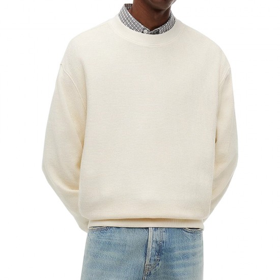 TOMMY JEANS TJM RLX WASHED WAFFLE  CREW  EXT ΑΝΔ