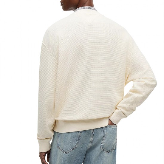 TOMMY JEANS TJM RLX WASHED WAFFLE  CREW  EXT ΑΝΔ