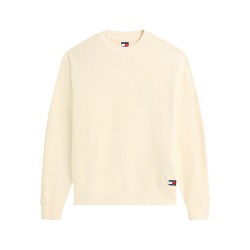 TOMMY JEANS TJM RLX WASHED WAFFLE  CREW  EXT ΑΝΔ