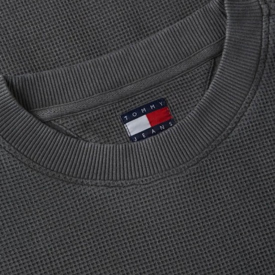 TOMMY JEANS TJM RLX WASHED WAFFLE CREW EXT ΑΝΔΡA