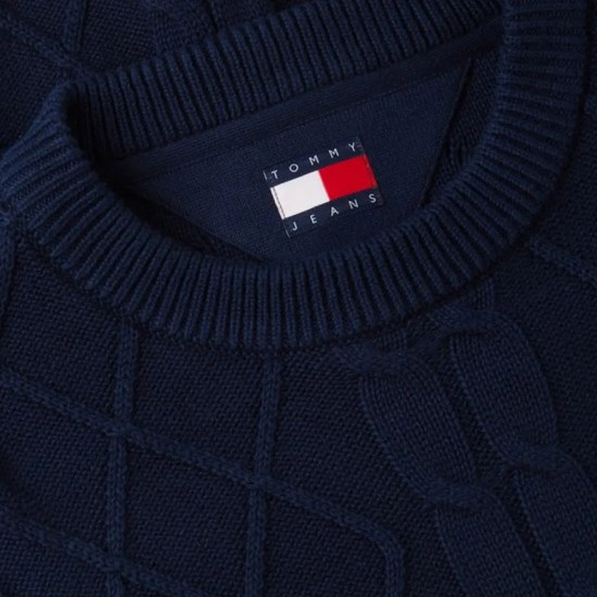 TOMMY JEANS TJM REG CLASSIC FLAG CABLE SWTR ΑΝΔΡΑΣ TOMMY JEANS TJM REG CLASSIC FLAG CABLE SWTR ΑΝΔΡΑΣ
