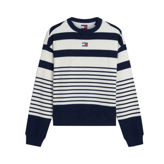 TOMMY JEANS RLX BADGE STRIPE CREW ΓΥΝΑΙΚΕΙΟ