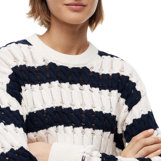 TOMMY JEANS TJW LOOSE CABLE SWEATER EXT ΓΥΝΑΙΚΕΙΟ TOMMY JEANS TJW LOOSE CABLE SWEATER EXT ΓΥΝΑΙΚΕΙΟ