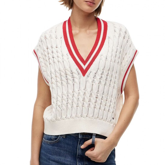 TOMMY JEANS TJW TIPPING V NECK CABLE VEST ΓΥΝΑΙΚΕΙ TOMMY JEANS TJW TIPPING V NECK CABLE VEST ΓΥΝΑΙΚΕΙ