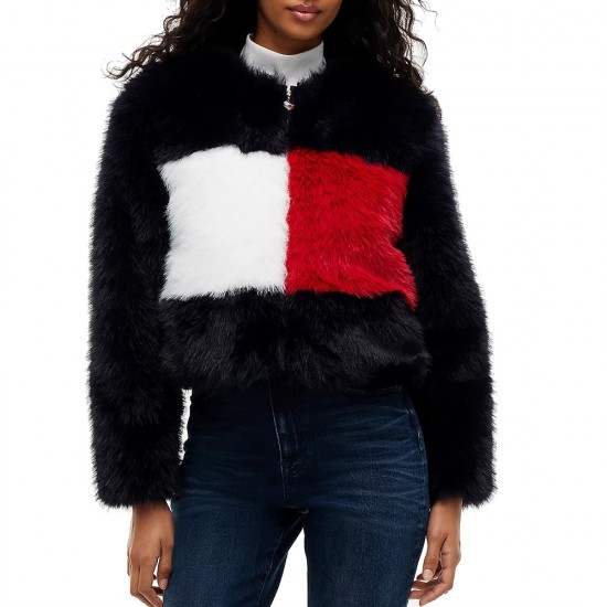 TOMMY JEANS TJW RWB FUR ZIP THROUGH JACKET ΓΥΝΑΙΚΑ